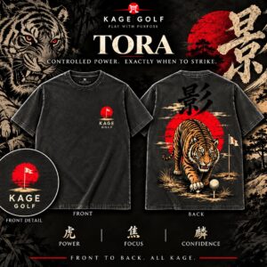 kage golf tora tiger apparel poster
