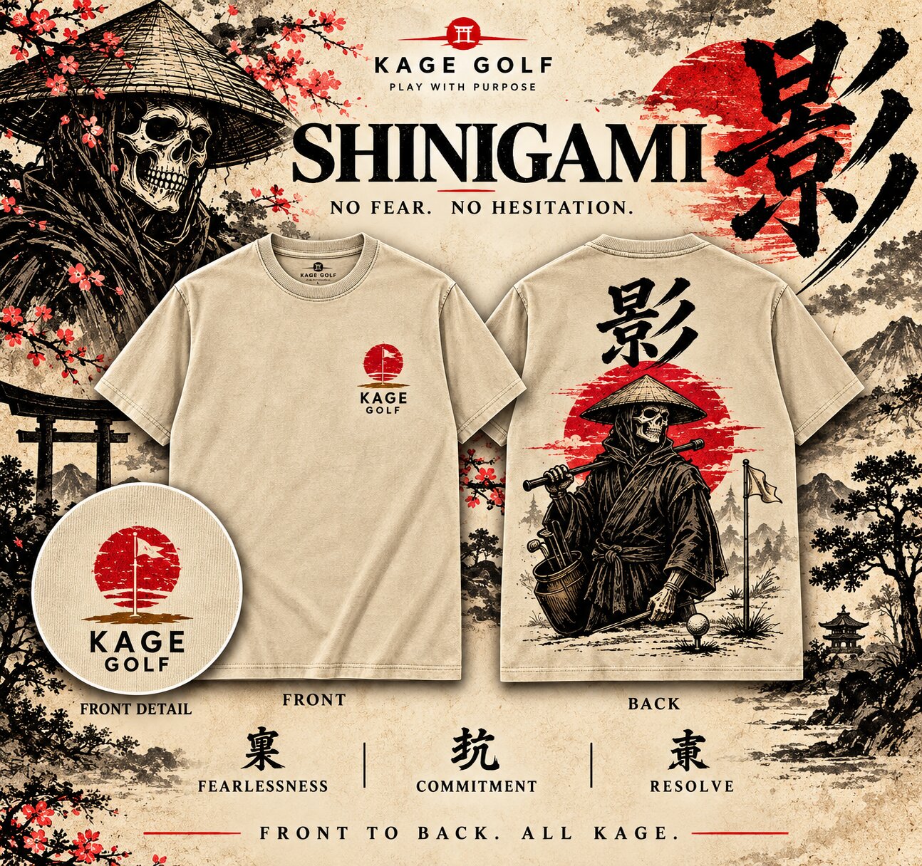 shinigami kage golf poster